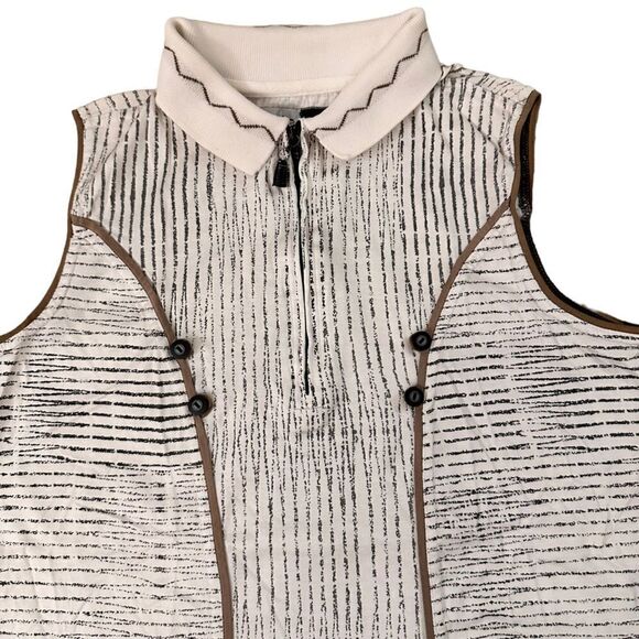 Jamie Sadock ~ Women’s Collared  Sleeveless Top ~ size Medium ~ 100% Cotton - Picture 6 of 14